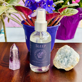 Manifest Wellness Sleep Aromatherapy Spray with Amethyst Gemstones