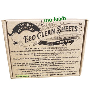 Eco Clean Sheets Fresh Linen Concentrated Laundry Detergent 100 Loads